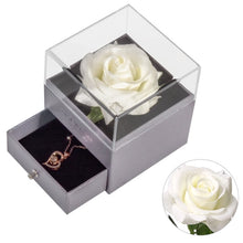 Load image into Gallery viewer, Eternal Rose with 100 Languages I Love You Necklace Love Box
