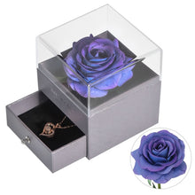 Load image into Gallery viewer, Eternal Rose with 100 Languages I Love You Necklace Love Box
