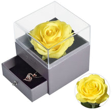 Load image into Gallery viewer, Eternal Rose with 100 Languages I Love You Necklace Love Box
