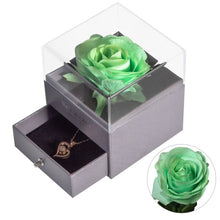 Load image into Gallery viewer, Eternal Rose with 100 Languages I Love You Necklace Love Box
