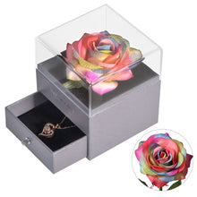 Load image into Gallery viewer, Eternal Rose with 100 Languages I Love You Necklace Love Box
