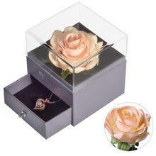 Load image into Gallery viewer, Eternal Rose with 100 Languages I Love You Necklace Love Box
